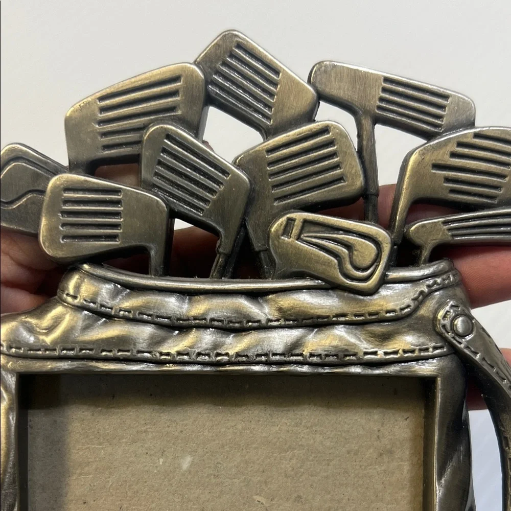 Antique Silver Golf Club Picture Frame